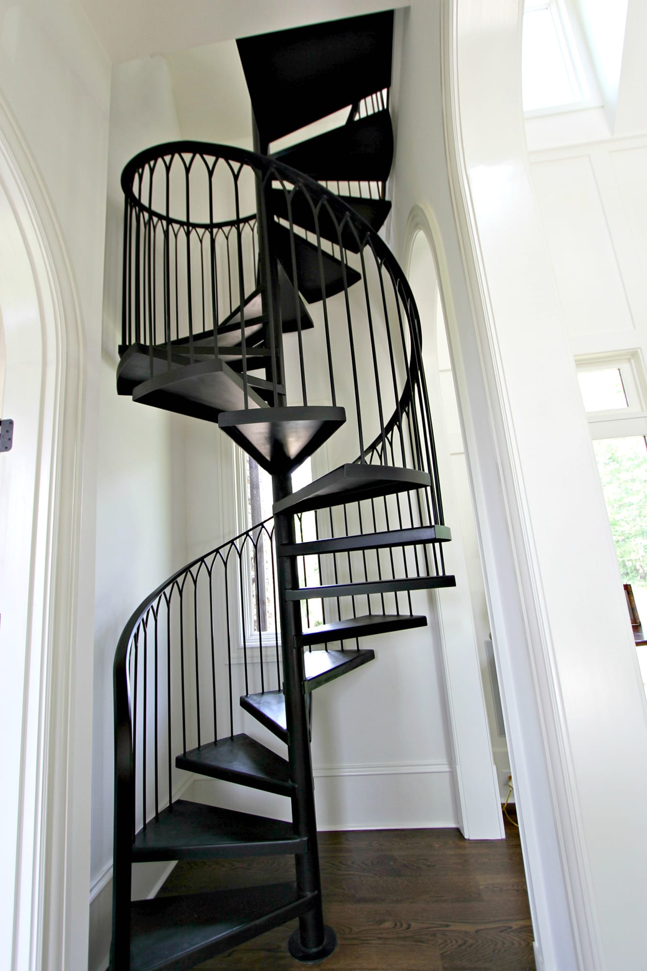 Staircase in a custom home